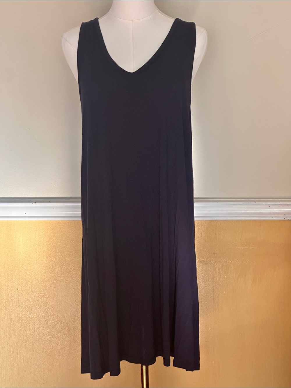 GAP Navy Blue Sleeveless V-Neck Shift Dress